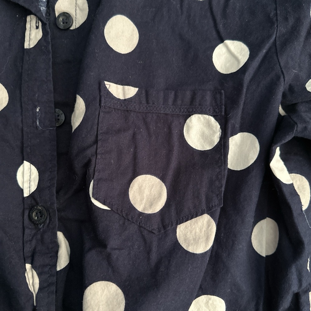Sonoma Navy Polka Dot Pajama Set --Women's XS - Picture 6 of 7